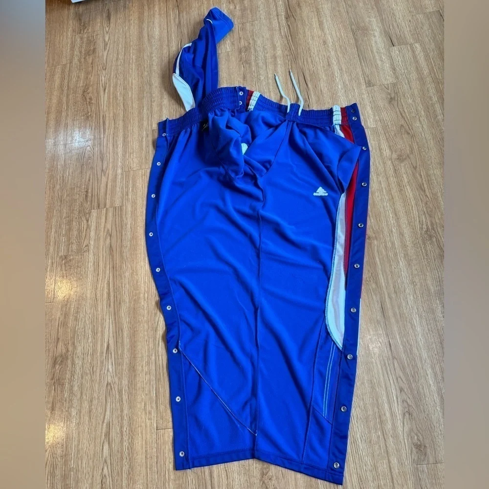 Kansas University break away snap basketball pants by Adidas size S